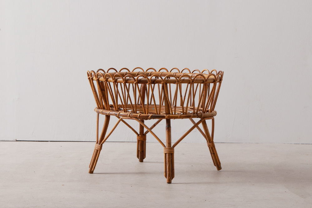 stoop | French Vintage Rattan Magazine Rack