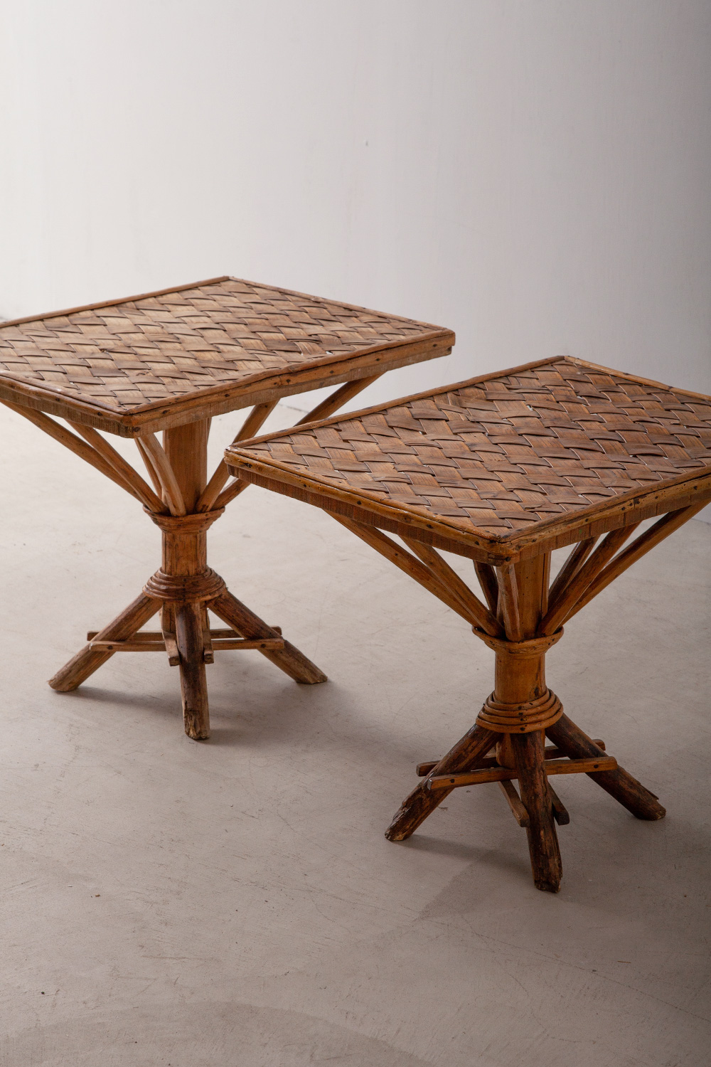 stoop | French Vintage Rattan Side Table
