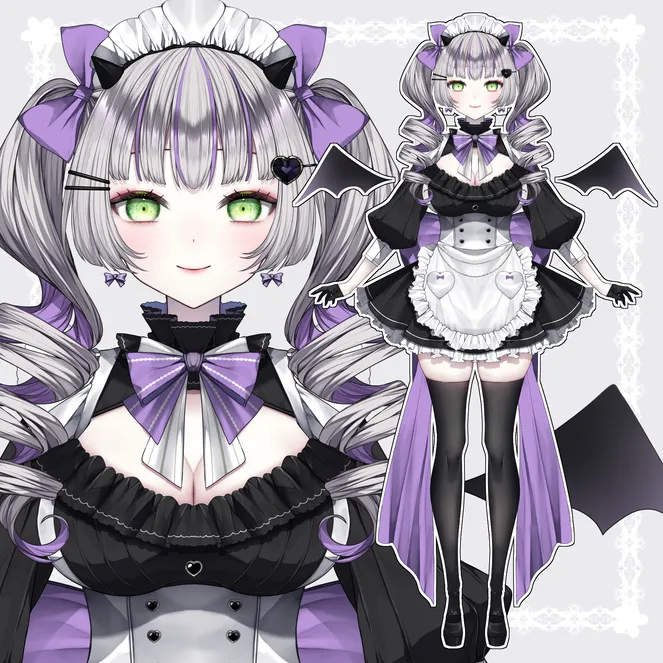 限定1点】ツインテールのメイド【パーツ分け済みpsd】 - 杜 りと