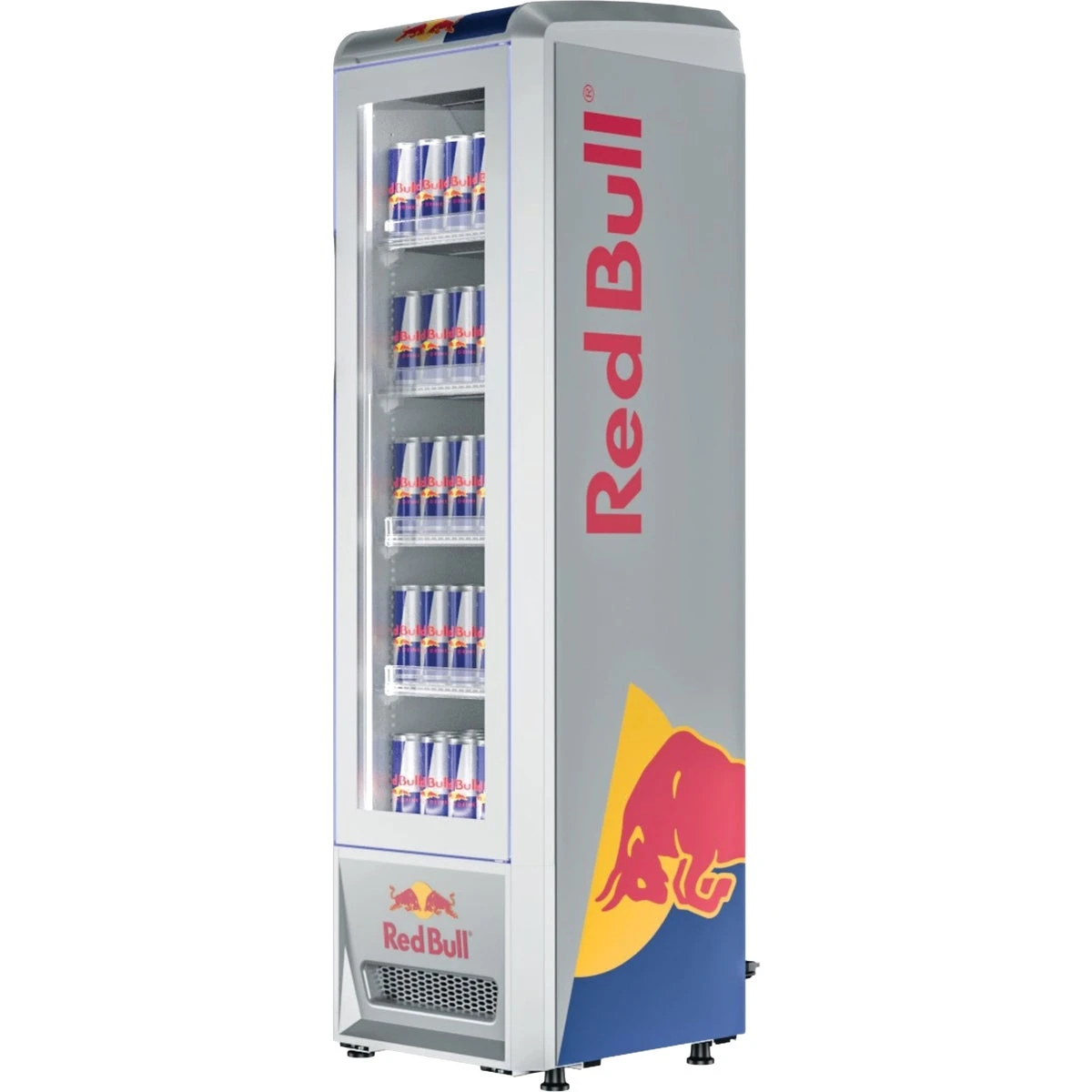 Red Bull Slim Medium Cooler Display - 9 Inch Length, Hi-capacity