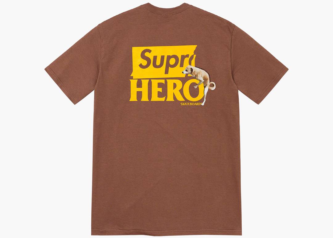 Supreme ANTIHERO Dog Tee Brown | Hype Clothinga