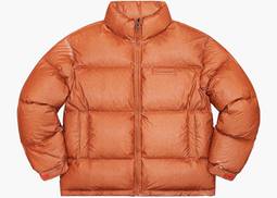 Supreme Reflective Speckled Down Jacket Orange