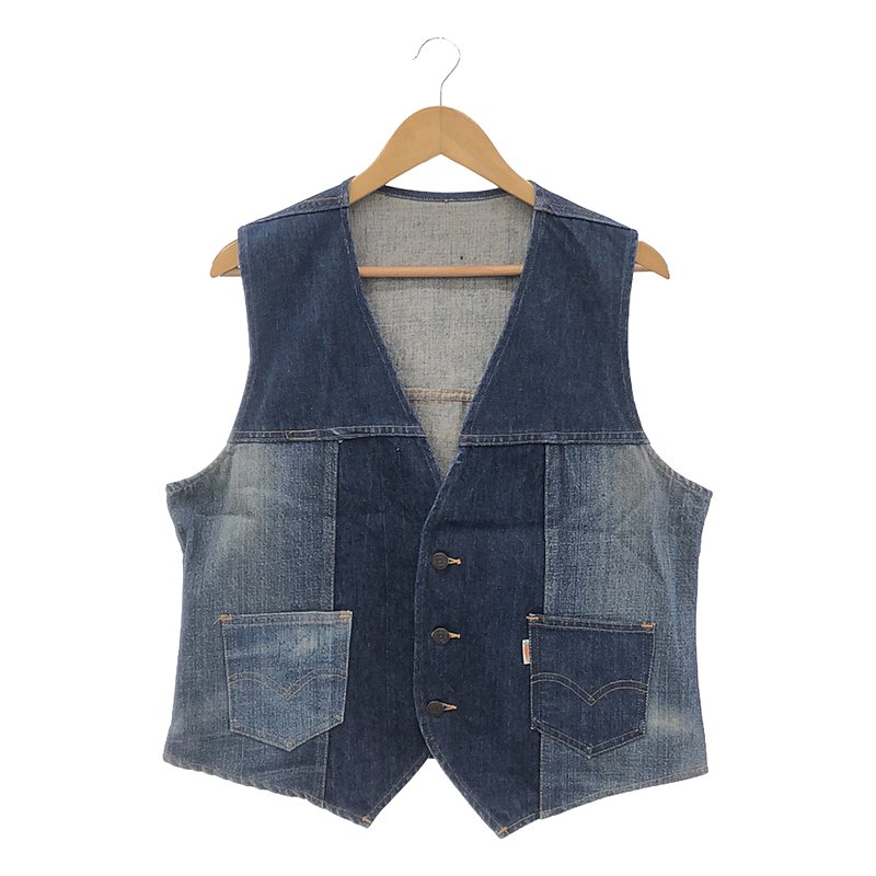 希少70's Levi's FreahProdubeパッチワークベスト人参タグ 希少70's