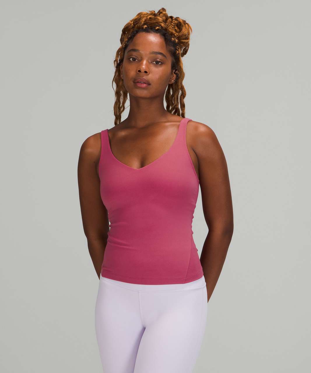 Lululemon Align Waist-Length Tank Top - Pink Lychee - lulu fanatics
