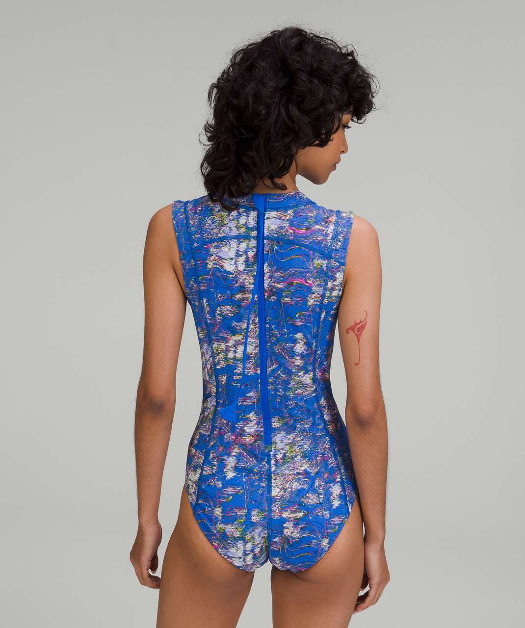 Lululemon Zip-Back Paddle Suit *Medium Bum Coverage - Speed Floral