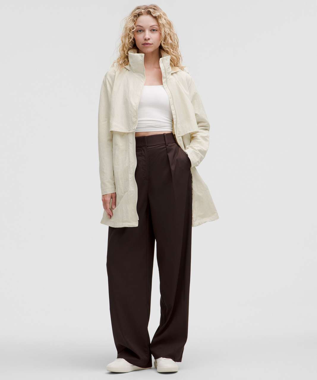 Lululemon Always Effortless Long Jacket - Bone - lulu fanatics