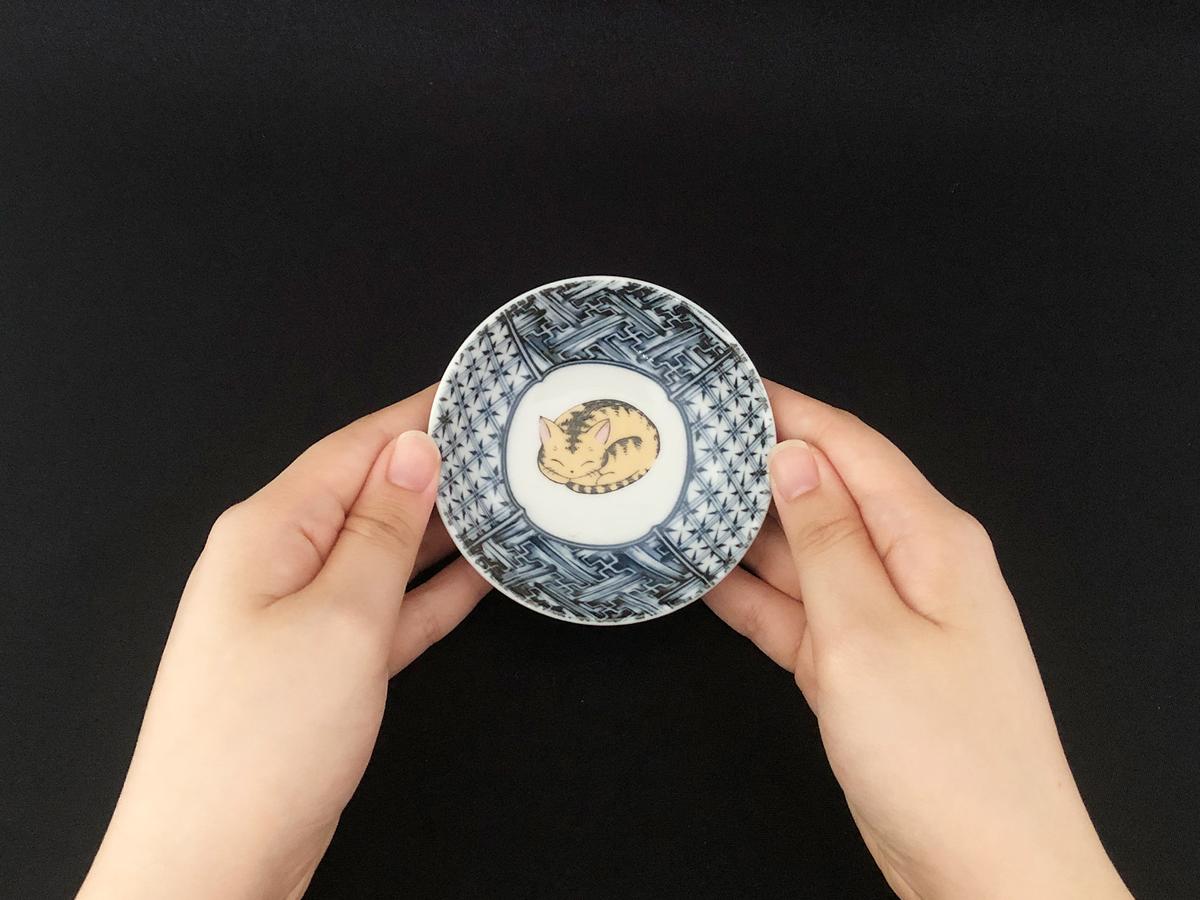 九谷焼 3号小鉢揃 眠り猫 （5枚セット）a01 食器 キッチン雑貨