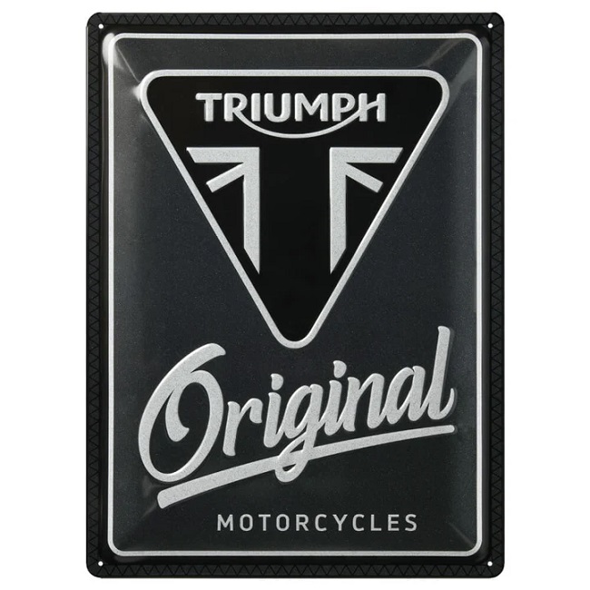 TRIUMPH ORIGINAL TIN SIGN