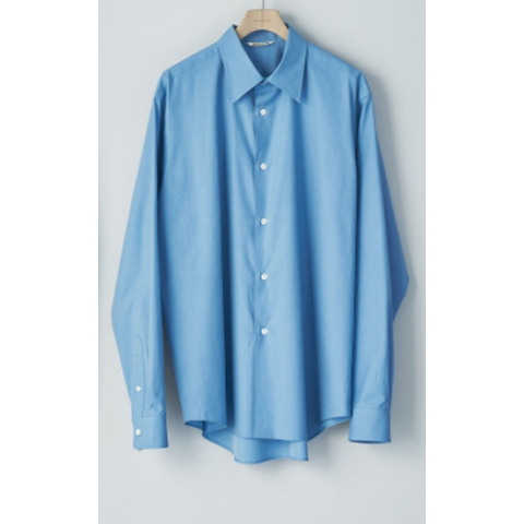 AURALEE / オーラリー | WASHED FINX TWILL SHIRTS (メンズ) - Blue
