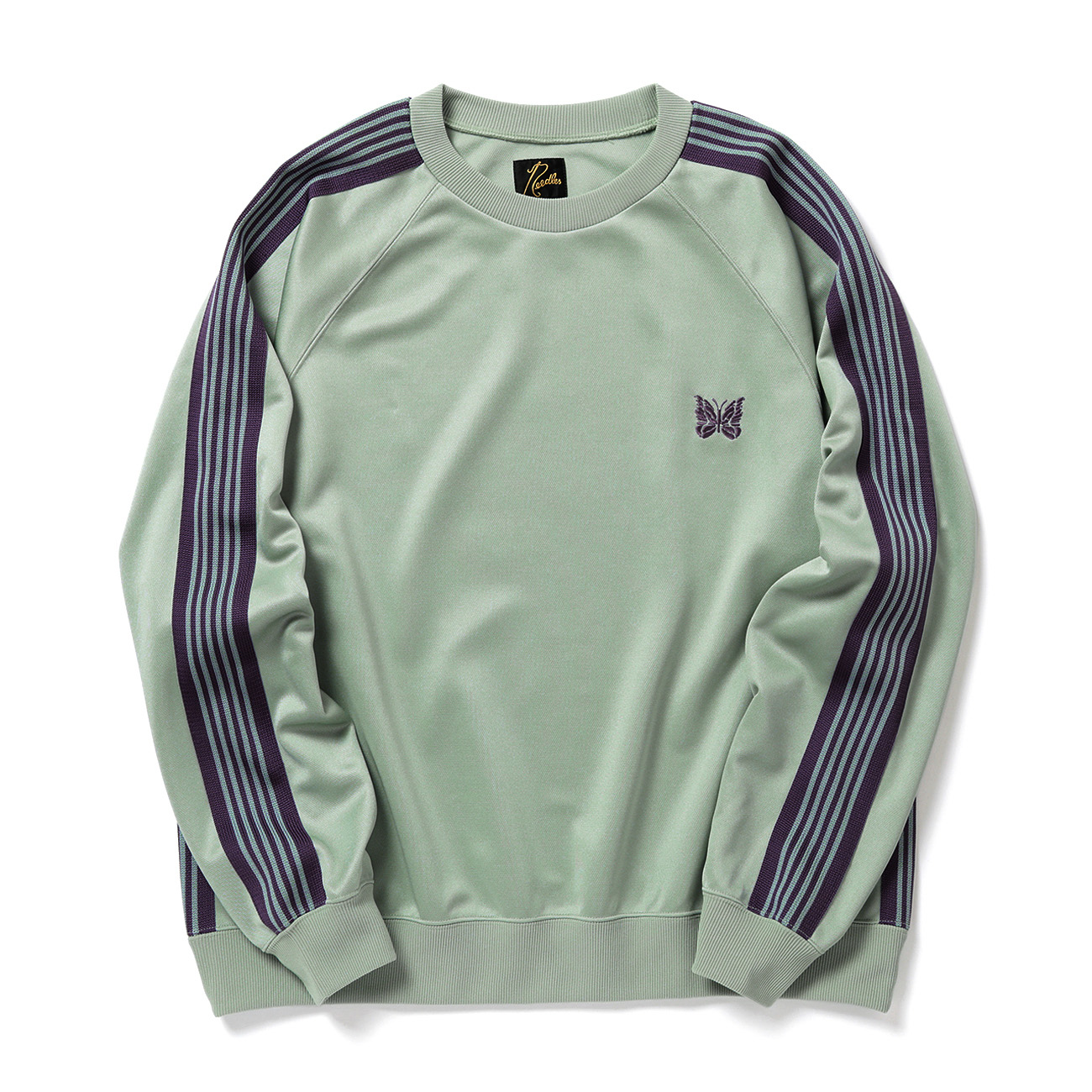 Needles / ニードルズ | Track Crew Neck Shirt - Poly Smooth - Sax