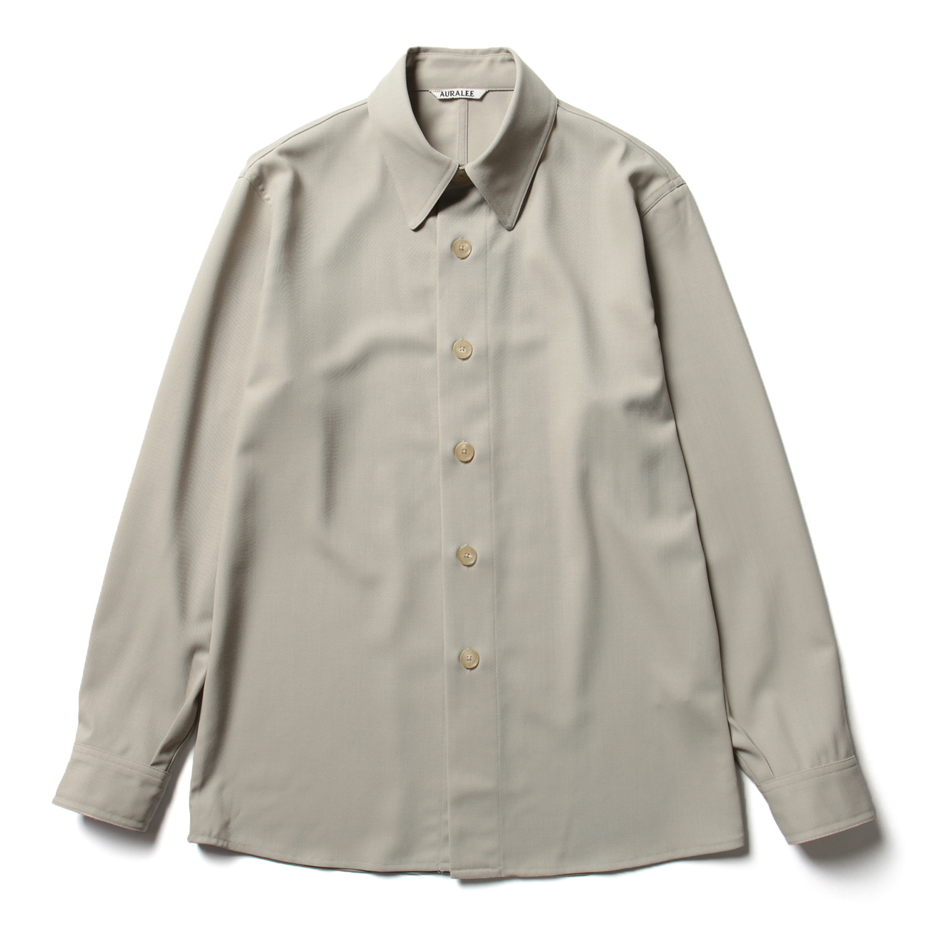 AURALEE / オーラリー | HARD TWIST WOOL DOBBY SHIRTS (メンズ
