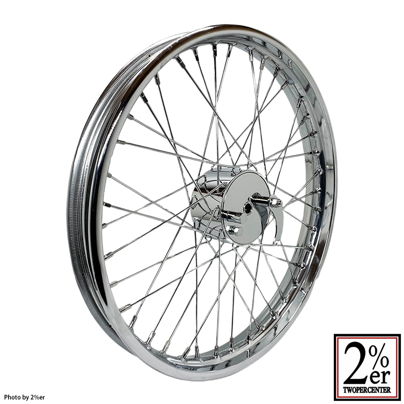 21インチ ミニドラムホイールセット 21x1.85in クローム / 2％er