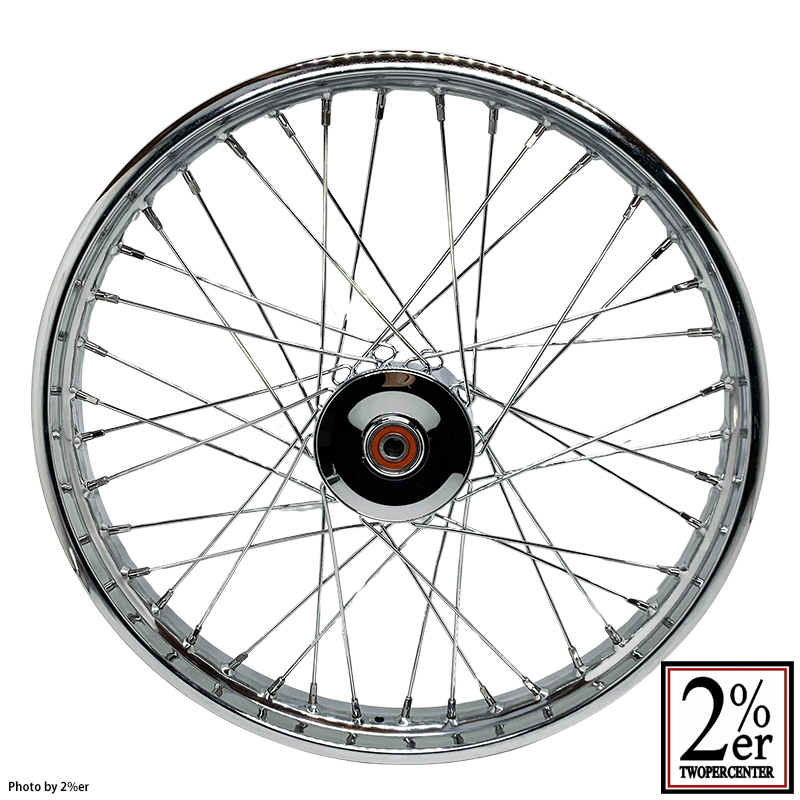21インチ ミニドラムホイールセット 21x1.85in クローム / 2％er