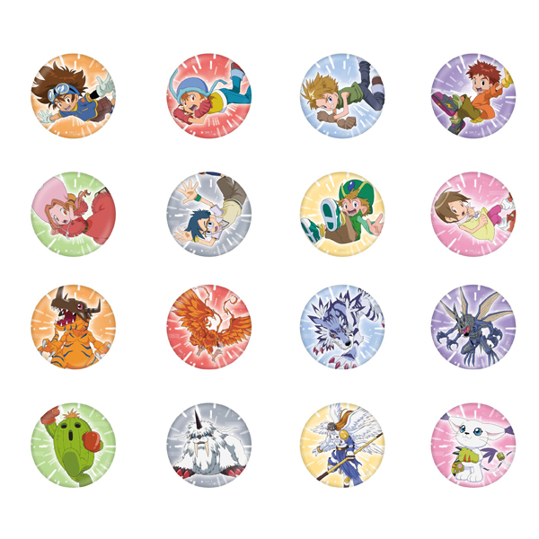 デジモンアドベンチャー】成熟期 缶バッジ（全16種ランダム1個）: 雑貨