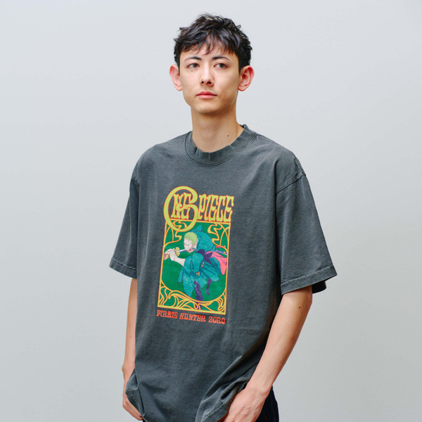 ワンピース】ガーメントダイヴィンテージ Tシャツ シャドウ＜ゾロ＞L