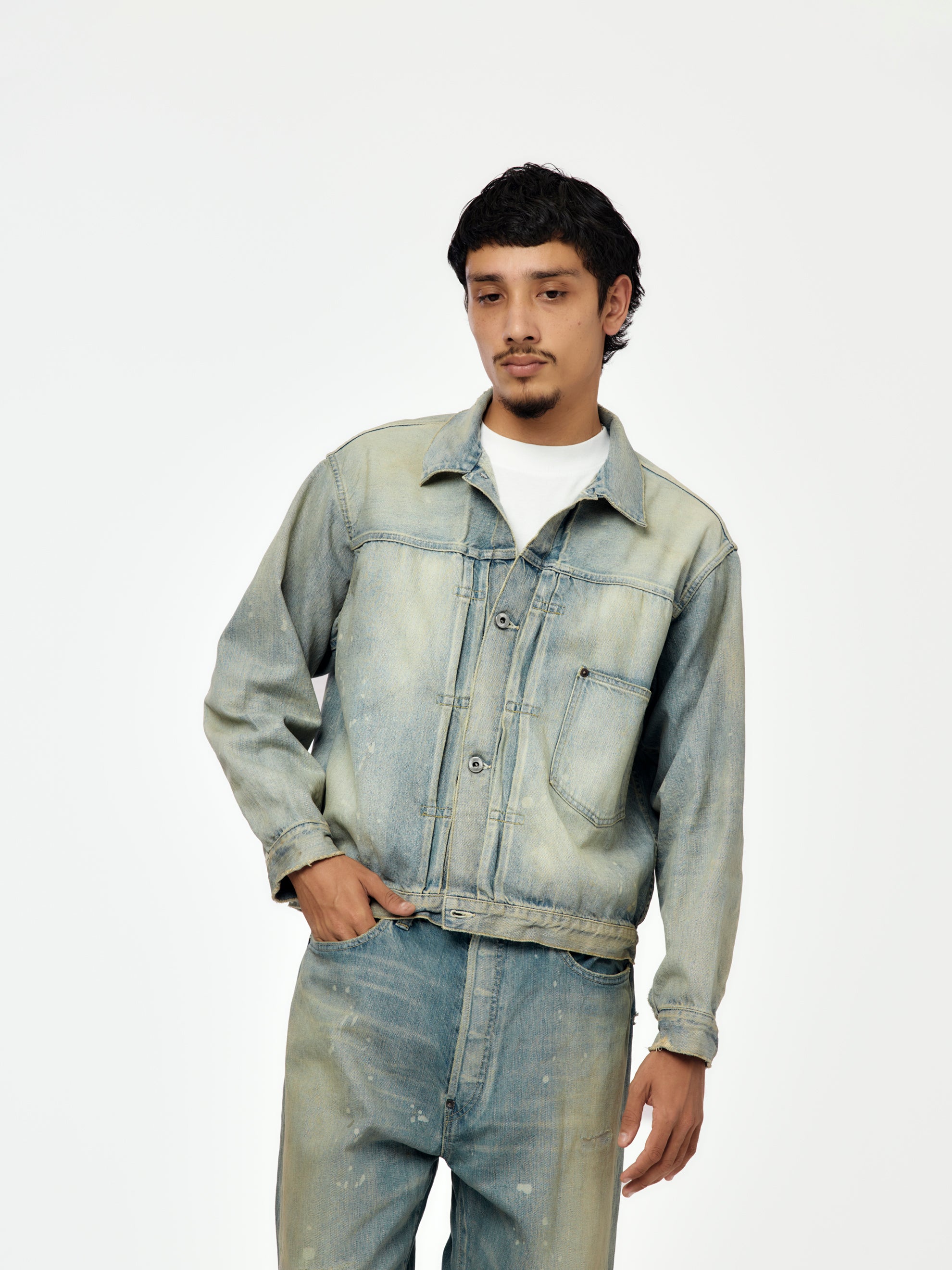 A.PRESSE 1st Type Denim Jacket (Bleach) - UNION LOS ANGELES