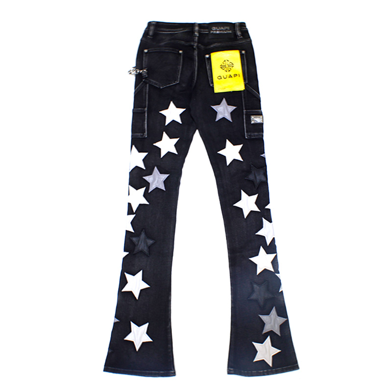 OBSIDIAN BLACK VINTAGE STARS DENIM -BLACK- | WALKIN STORE WEB SHOP
