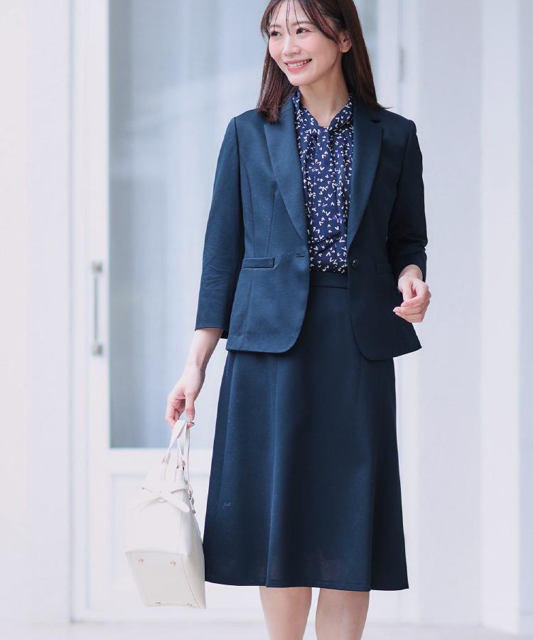 匠シリーズ／洗える】匠ソフトフレアスカート（膝丈スカート