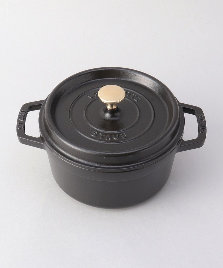 ◇Staub R20cmブラック＋ボウル×2ps セット ＜staub ストウブ＞（鍋