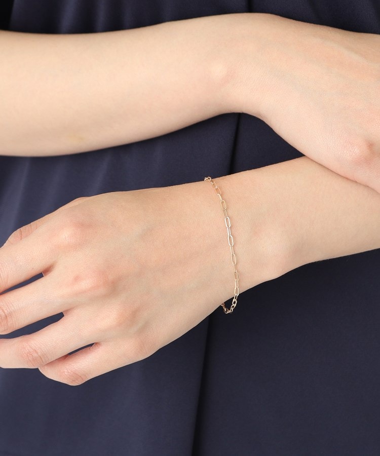 K10YGチェーンブレスレット（ブレスレット・バングル） | Tetii