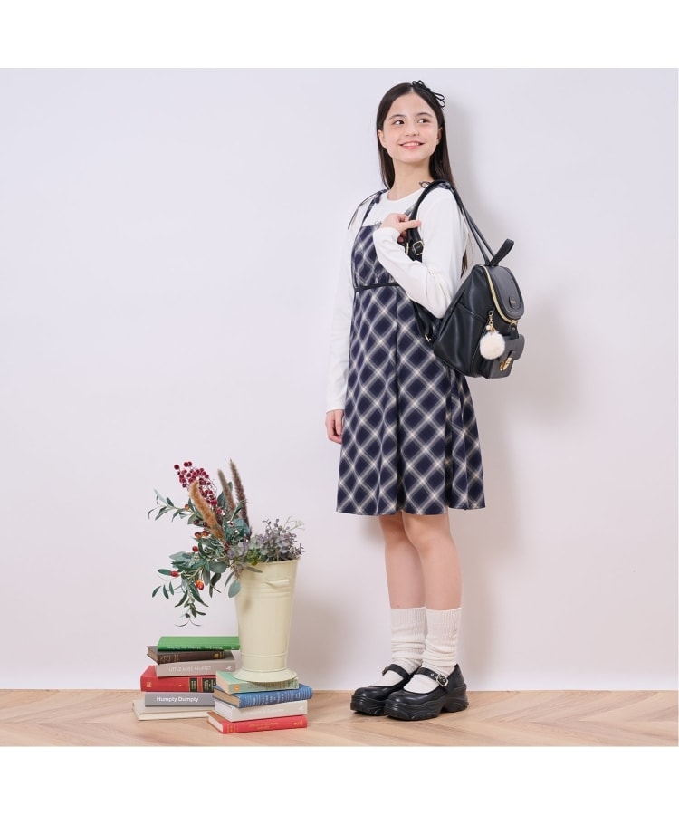 チェックレイヤード風ワンピース（ミドルワンピース） | ANNA SUI mini