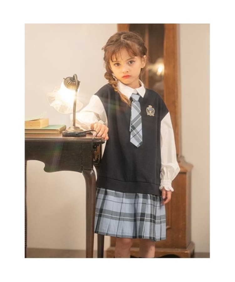 チェックレイヤード風ワンピース（ミドルワンピース） | ANNA SUI mini