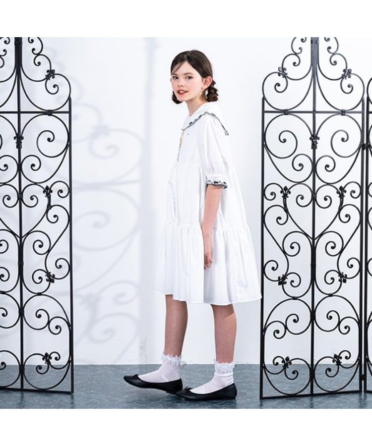 セーラーカラーティアードワンピース（ミドルワンピース） | ANNA SUI