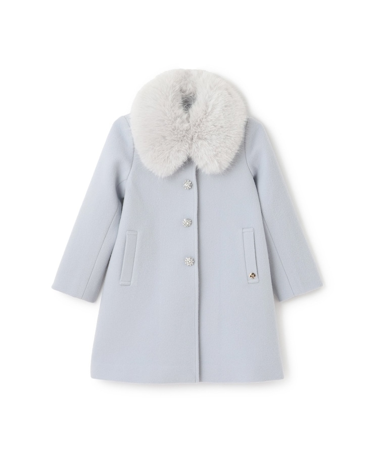フェイクファーカラーウールコート（ダッフルコート） | kate spade