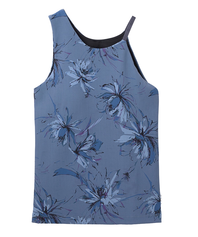 SUKALA】リブBigフラワープリントタンクトップ(XS・S・Mサイズ