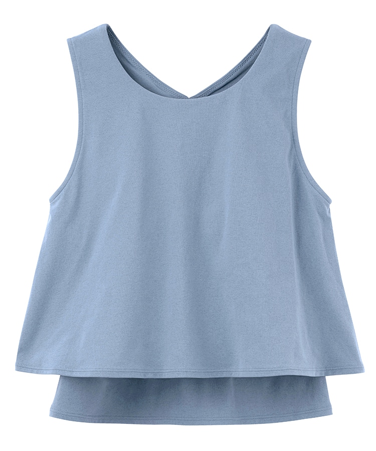 SUKALA】カップ付きフレアタンクトップ(XSサイズ ライラックピンク