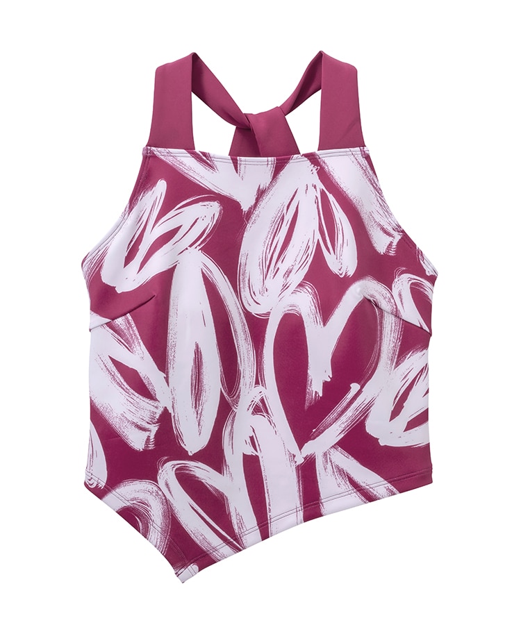 新品タグ付き SUKALA ハートプリント ホルダーネックブラトップ 新品