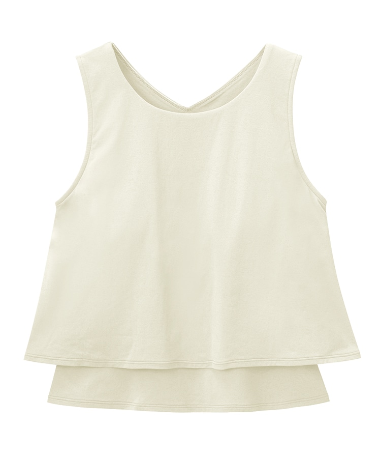 SUKALA】カップ付きフレアタンクトップ(XS・S・M・Lサイズ ペール