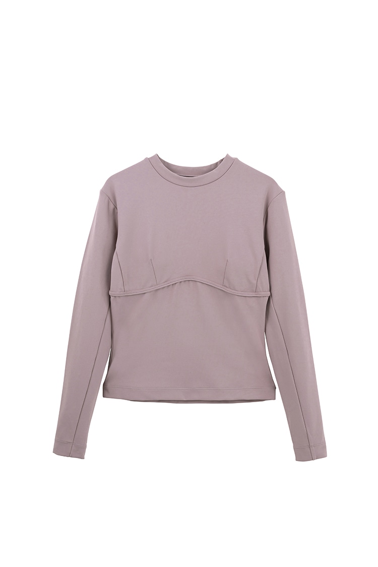 SUKALA】カップ付きフィットロングスリーブ(S・Mサイズ グレー