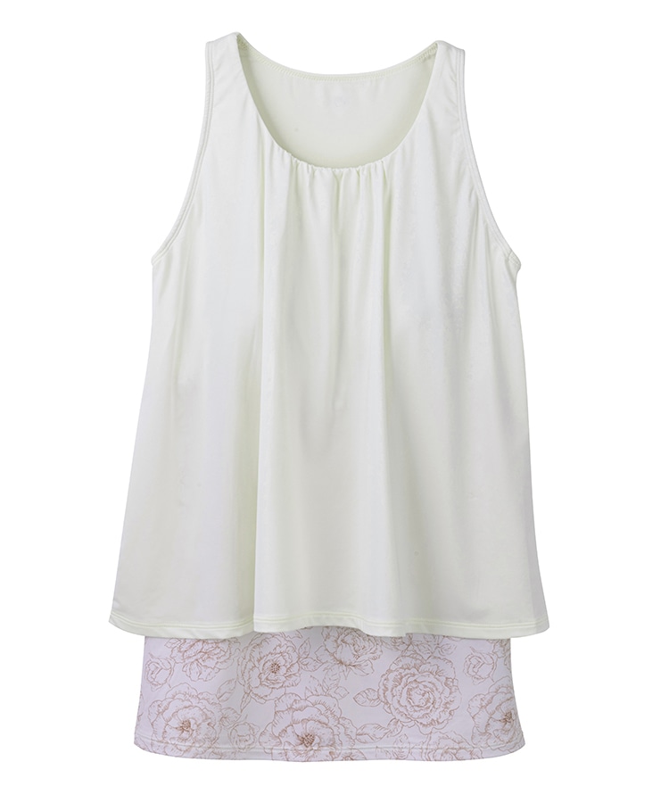 SUKALA】ブルーミングフラワープリーツタンク SUKALA】ブルーミング