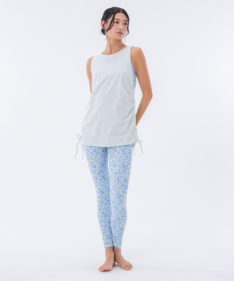 SUKALA】フラワーガーデンプリントセパレートタンクトップ(S・M・L・LL