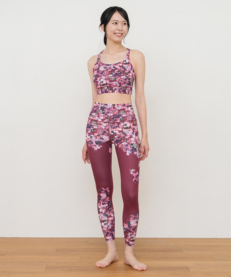 SUKALA】フルオブフラワーセパレートタンク(Sサイズ モーヴ・ローズ