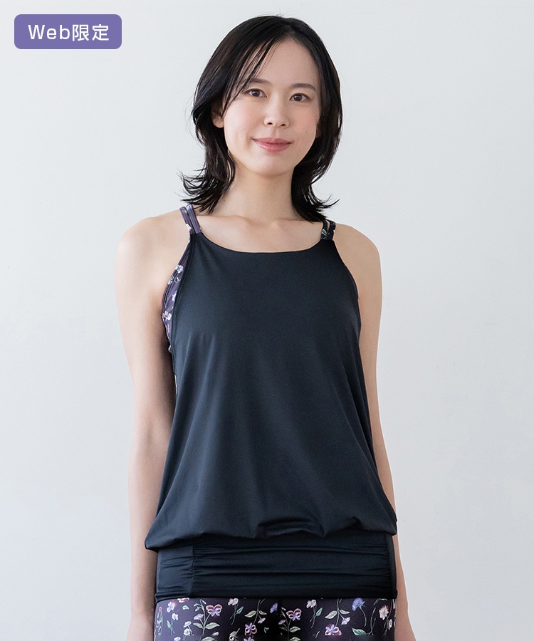 SUKALA】スプリングフラワーカバーキャミソール(XS・Sサイズ パンジー