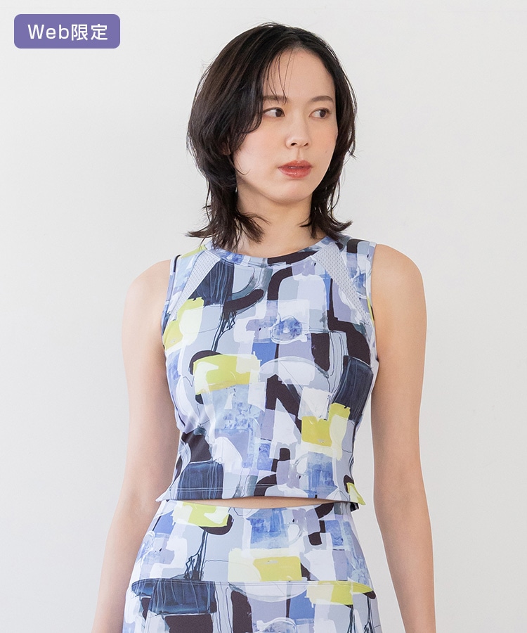 SUKALA】ミックスプリントブラタンクトップ(XS・S・M・Lサイズ