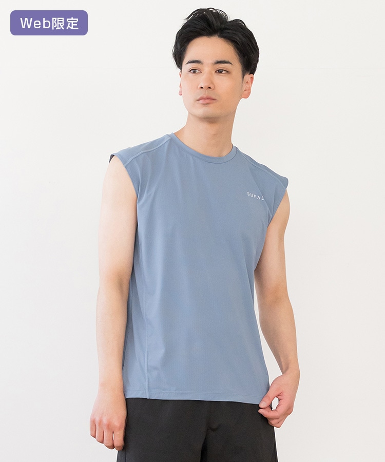 SUKALA】メンズメッシュアクティブノースリーブ(M・L・LLサイズ