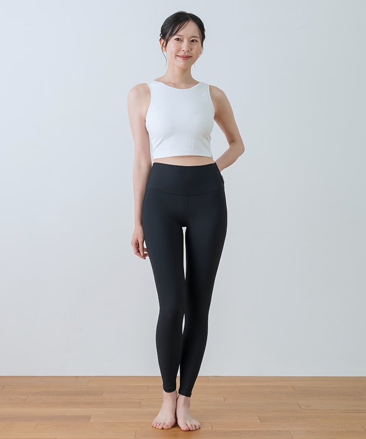 SUKALA】アメリカンスリーブリブショートタンクトップ(S): ヨガウェア