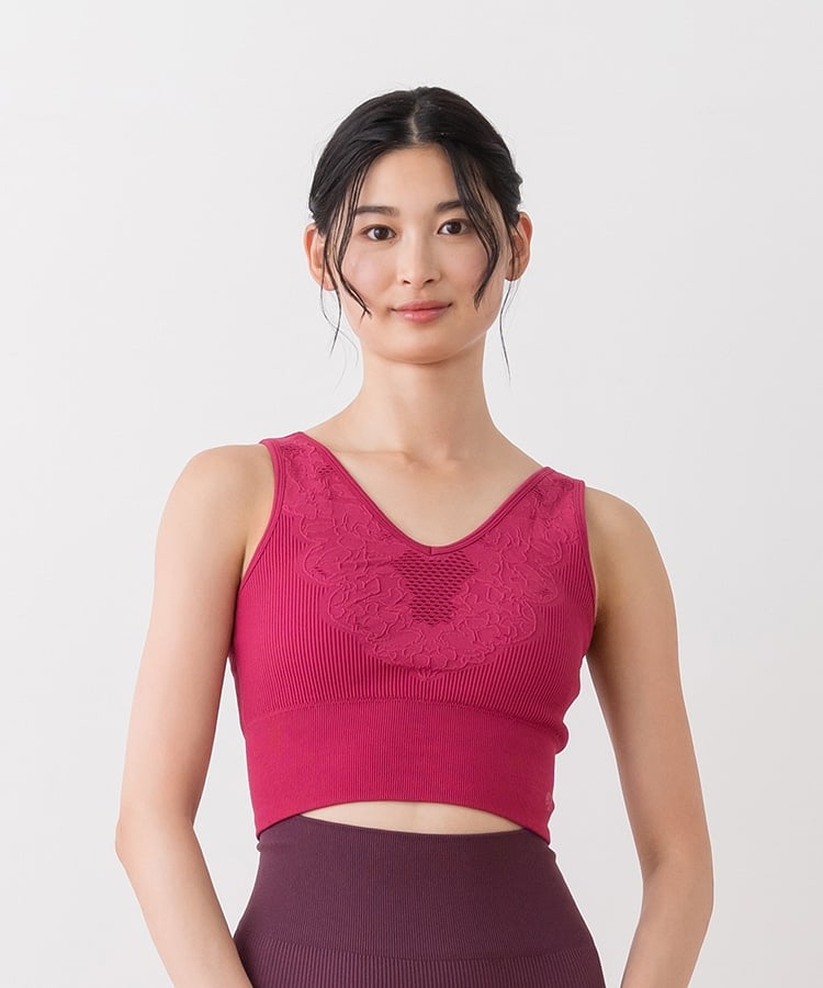 SUKALA】アクティブデイジーブラトップ(XS・Sサイズ ルビーピンク