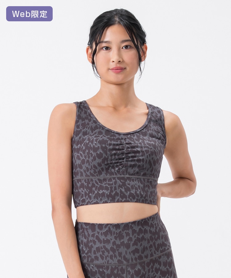 SUKALA】レオパードプリントブラトップ(XS・S・M・Lサイズ ホワイト