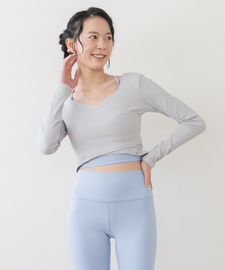 SUKALA】ブラトップ付きエンボス Tee Lサイズ SUKALA】ブラトップ付き