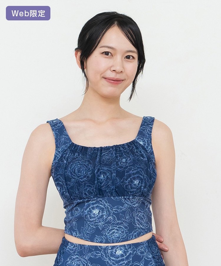 SUKALA】ブルーミングフラワープリーツタンク SUKALA】ブルーミング