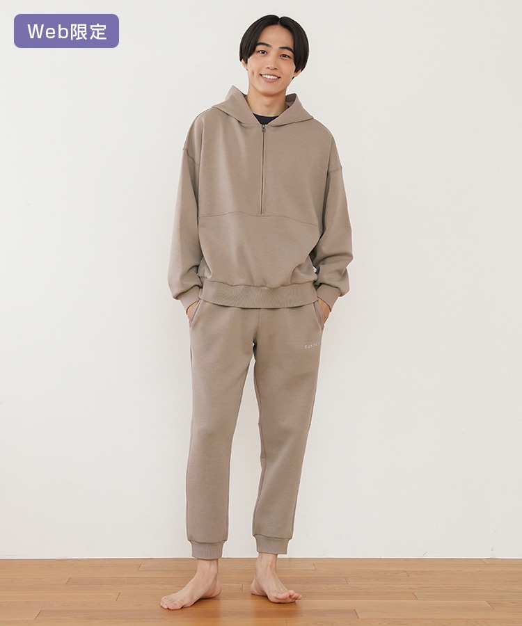 SUKALA】ダブルエアーメンズセットアップ(M・Lサイズ ライトブラウン