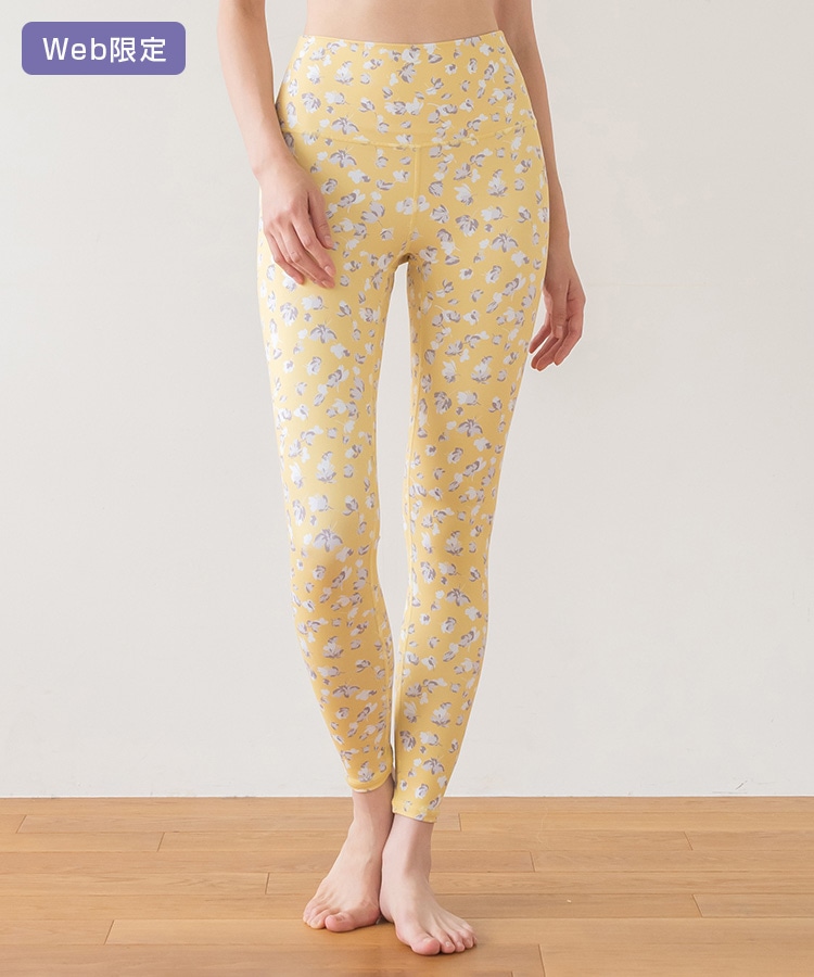 SUKALA】花柄 ブラック ワイドレッグ ヨガパンツ SUKALA】花柄