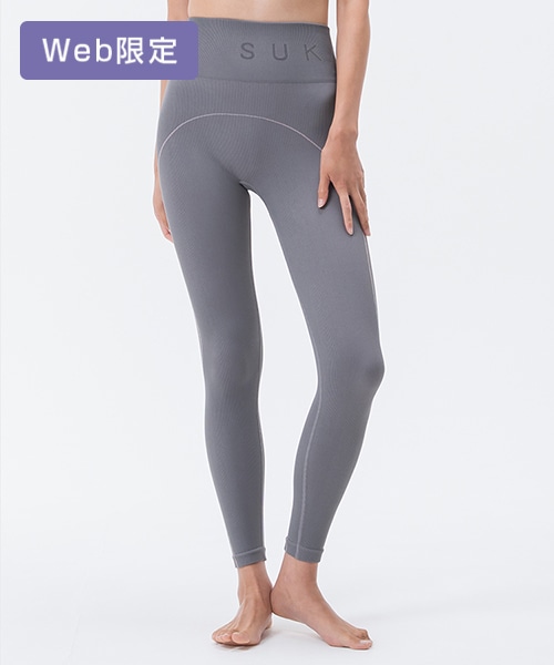 SUKALA】カーヴクロスレギンス(S・M・Lサイズ チャコール・ダスティ
