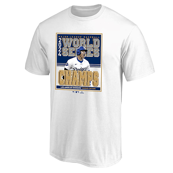 ドジャース 大谷翔平 2024 ワールドシリーズ 優勝記念 Tシャツ(S 白