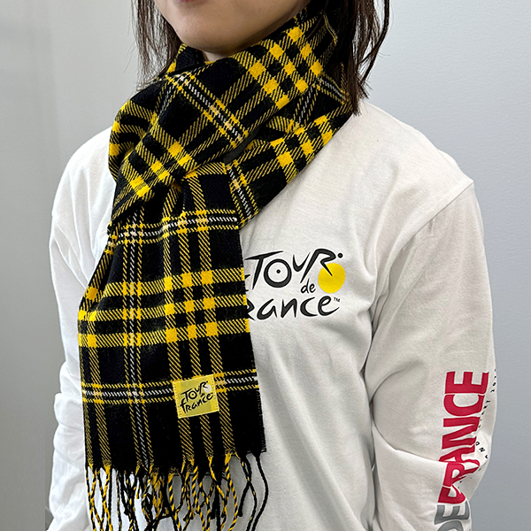 ツール・ド・フランス 2024 オフィシャル タータンチェックマフラー