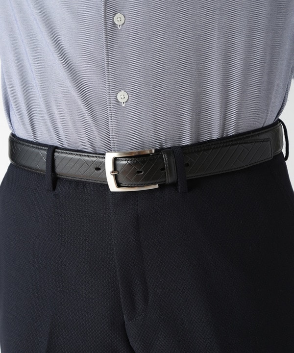 型押しオリジナルレザーベルト｜メンズファッション通販 MEN'S BIGI